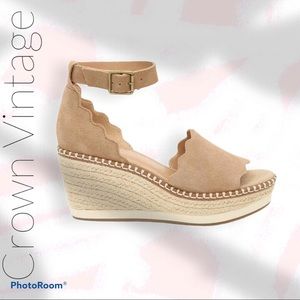 daffodil espadrille wedge sandal